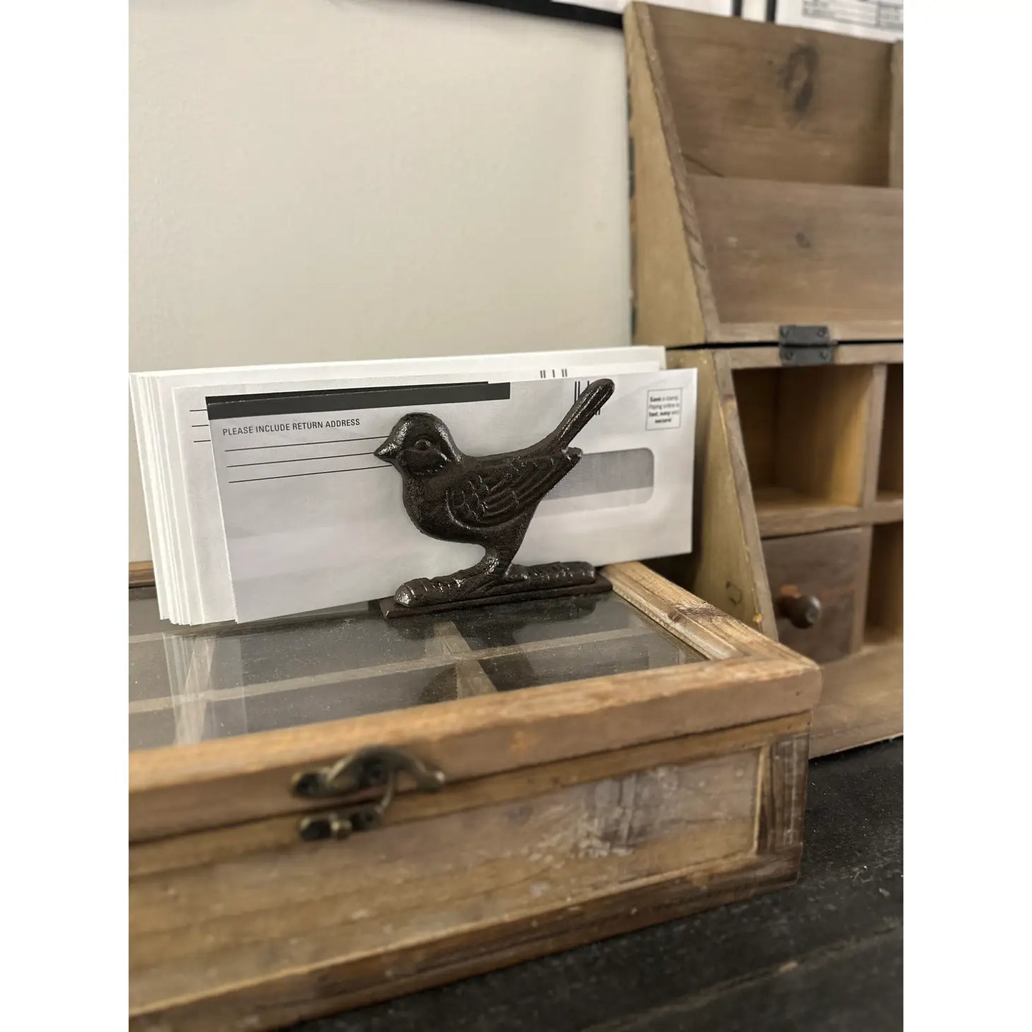 Cast Iron Napkin Holder- Bird